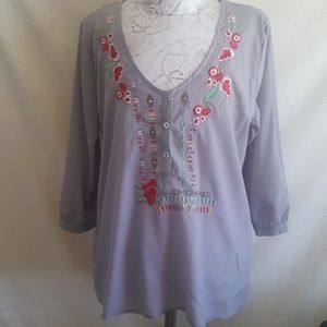 women's blouse, 3/4 sleeves, size XL